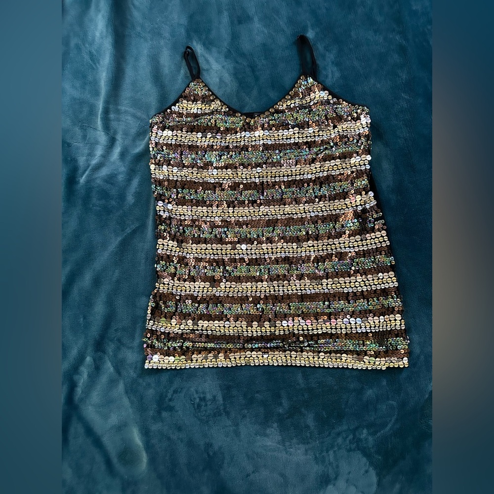 Glamorous Sequin Camisole W/Built In